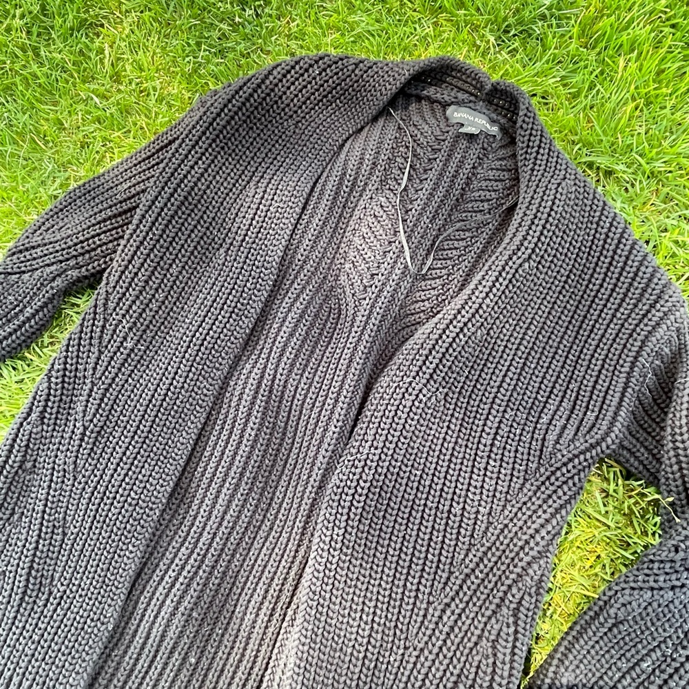 Black Chunky Cardigan Banana Republic size XS